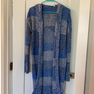 Hooded long cardigan